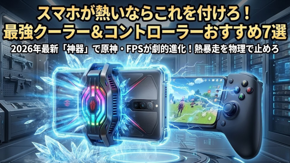 【2026年版】スマホが熱いならこれを付けろ！最強スマホクーラー＆コントローラーおすすめ7選