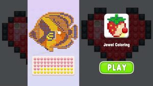 ジュエル・カラーリング(Jewel Coloring)は面白い?評価・レビューと攻略|宝石をはめ込む新感覚のキラキラ塗り絵パズル!